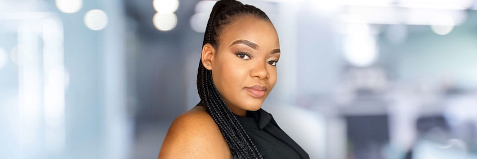 Black female marketing professional